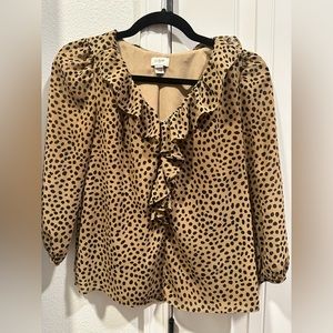 Leopard 3/4 sleeve